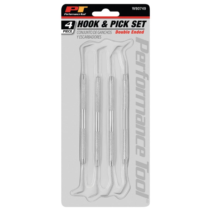 Performance Tool W80749 4-Piece Precision Pick & Hook Set with Stainless Steel Tips - Ideal for Jewelers, Mechanics, Fishermen, Gun Repairs, and More - Image 5